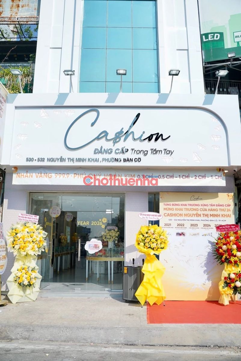 CHO THUÊ NHÀ MẶT TIỀN NGUYỄN THỊ MINH KHAI, PHƯỜNG 2, QUẬN 5 - NGANG 6.5M