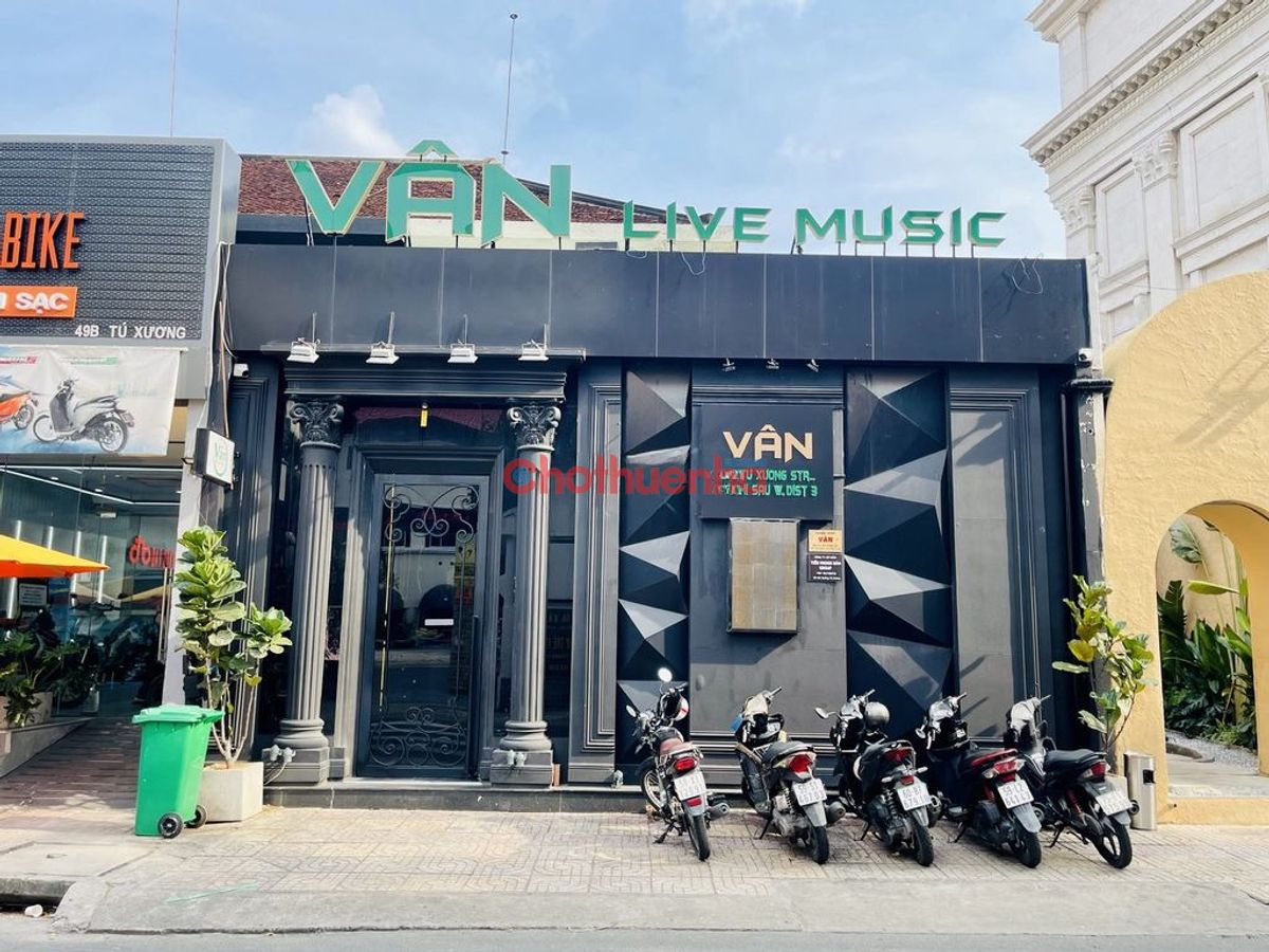 CHO THUÊ NHÀ MẶT TIỀN ĐƯỜNG TÚ XƯƠNG , QUẬN 3 , NGANG 8MX 30M, NỞ HẬU 10M