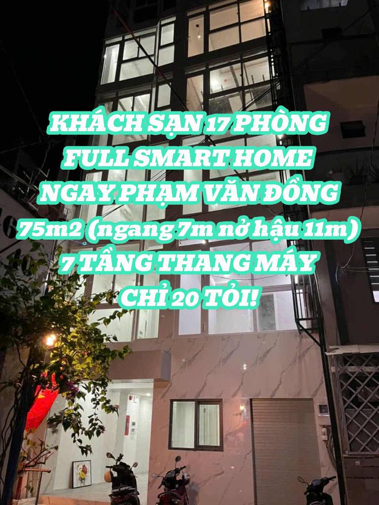 Bán căn hộ dịch vụ Trương Đăng Quế, Vò Vấp, 7 tầng 17 phòng, 75m2, giá 20 tỷ