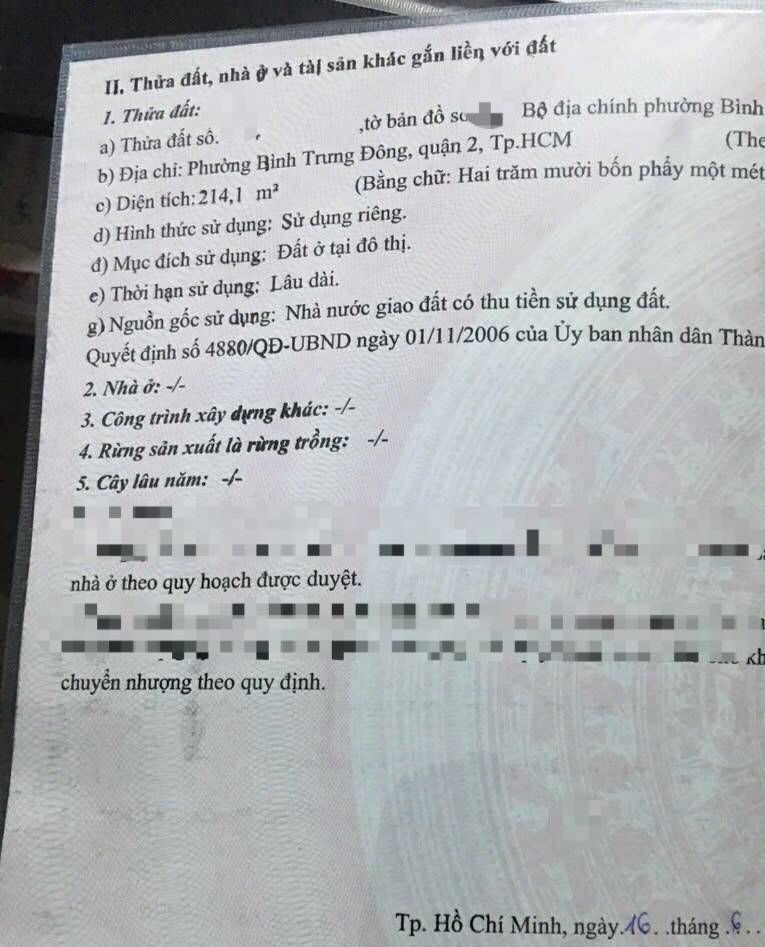 Bán đất dự án Đông Thủ Thiêm, Quận 2, lô góc cách Đỗ Xuân Hợp 60m, xây dựng 5 tầng