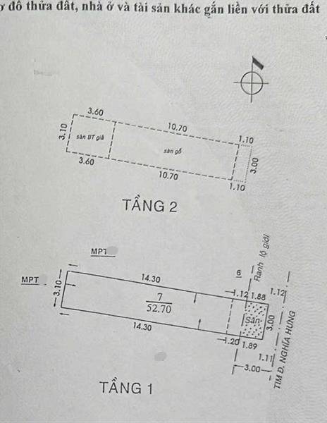 Bán nhà mặt tiền Nghĩa Hưng, 54m², nở hậu, giá nhỉnh 6 tỷ
